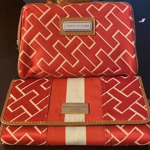 Tommy Hilfiger wallet and makeup bag